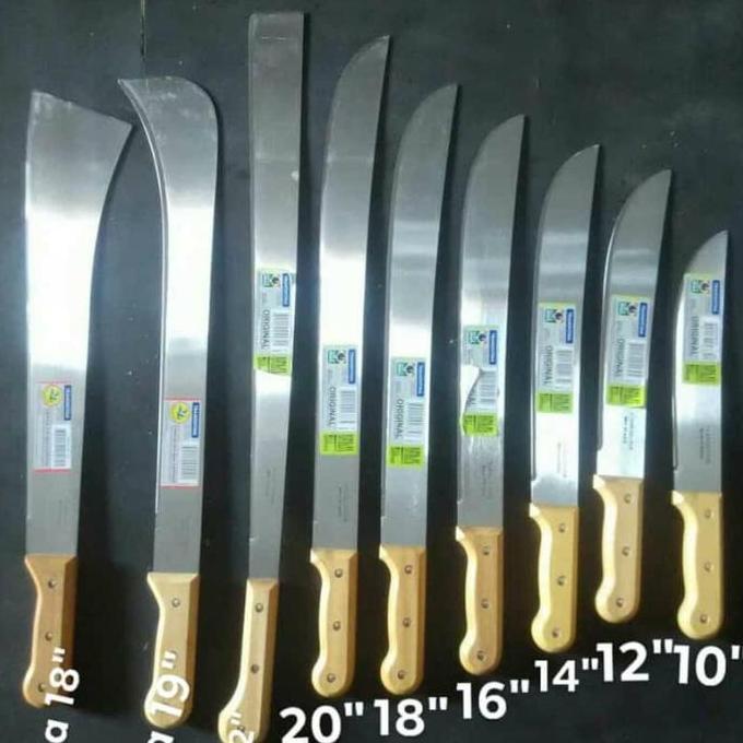 golok tramontina 24inchi golok kebun hutan import baja karbon 24 inchi