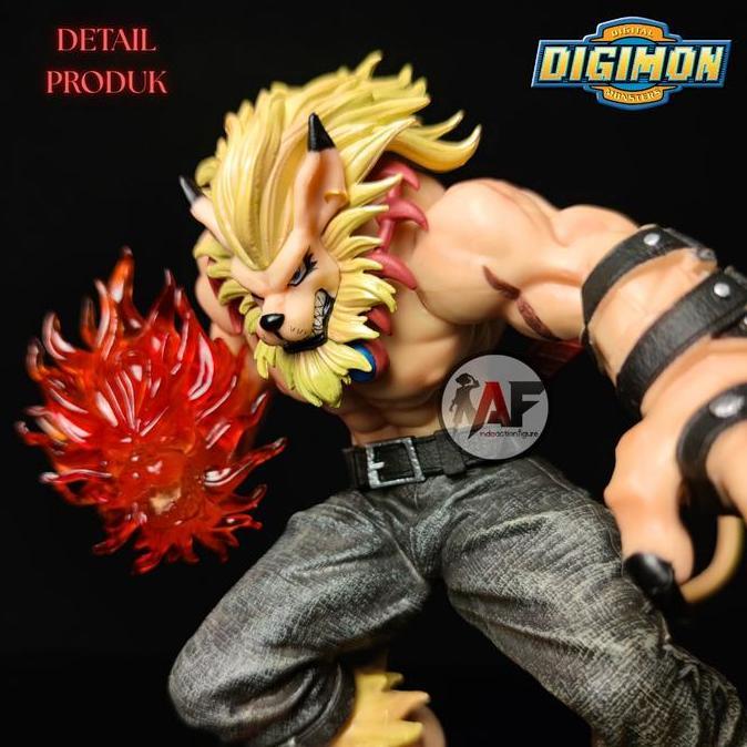 Statue Action Figure Digimon Wolfmon, Fairymon, Agnimon JSC Studio , Leomon Soar Studio Design Recas