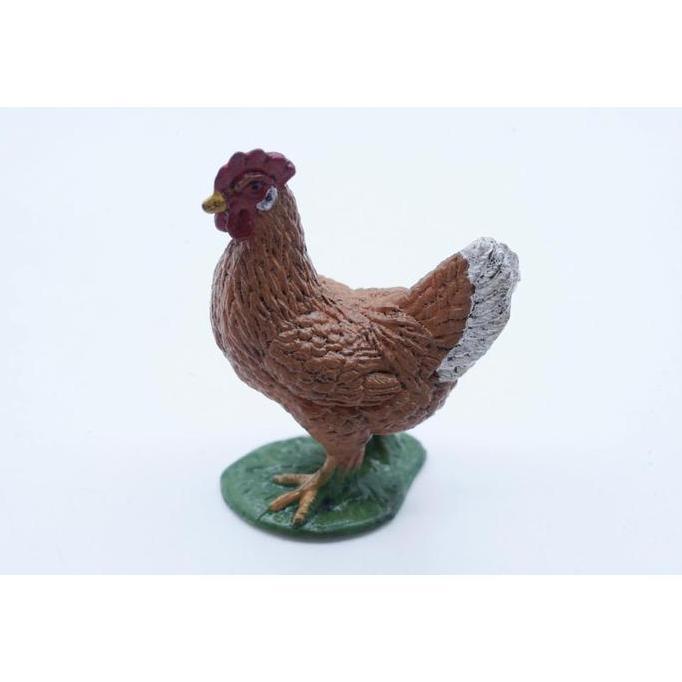 KORI Hen Chicken Ayam Mainan Figure Binatang Miniature Hewan Animal Figurine Pajangan Action Figure 