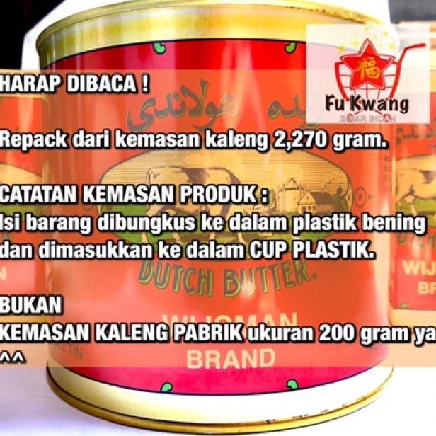 New- Mentega Wijsman Wyjsman Wisman Wysman Butter 200 gram