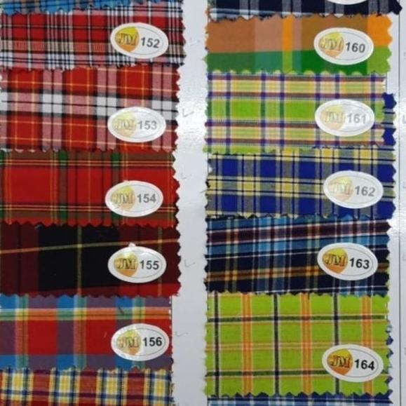 bahan kain kotak seragam sekolah