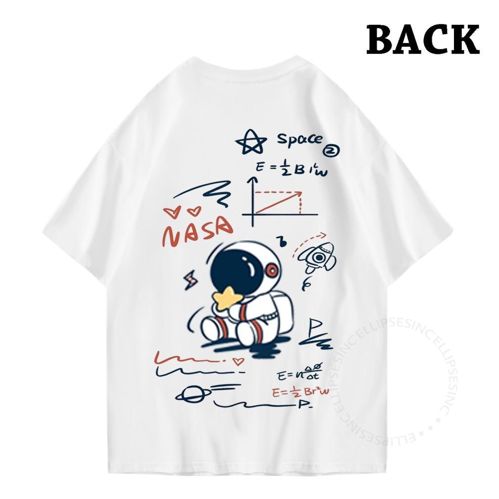 ELLIPSESINC Kaos Oversize Pria & Wanita NASA SPACE