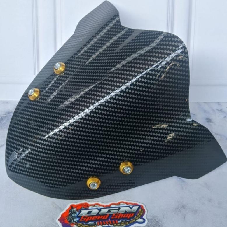 VISOR CB 150R MODEL WINDSHIELD CB 150R 4 LOBANG MODEL PLUS BAUT VARIASI