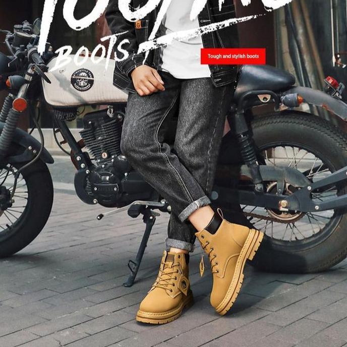 2025 Sepatu Import Boots Tahan Aus Dan Tahan Air High Bots Pria Vintage Keren Jungle Boat Sepatu Ker