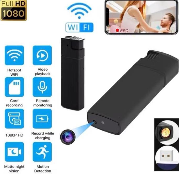 Jantikenaga - Camera Lighter Mini Spy Cam USB Pantau Jarak Jauh K6 Model Korek Api