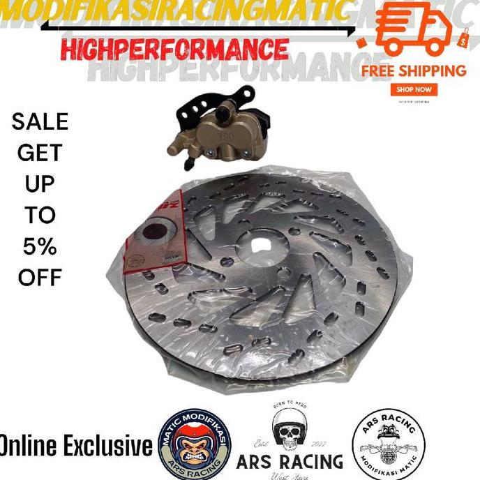 Paket Kaliper caliper cakram master rem bawah depan Smash - Shogun 125 - Smash new dan piringan cakr