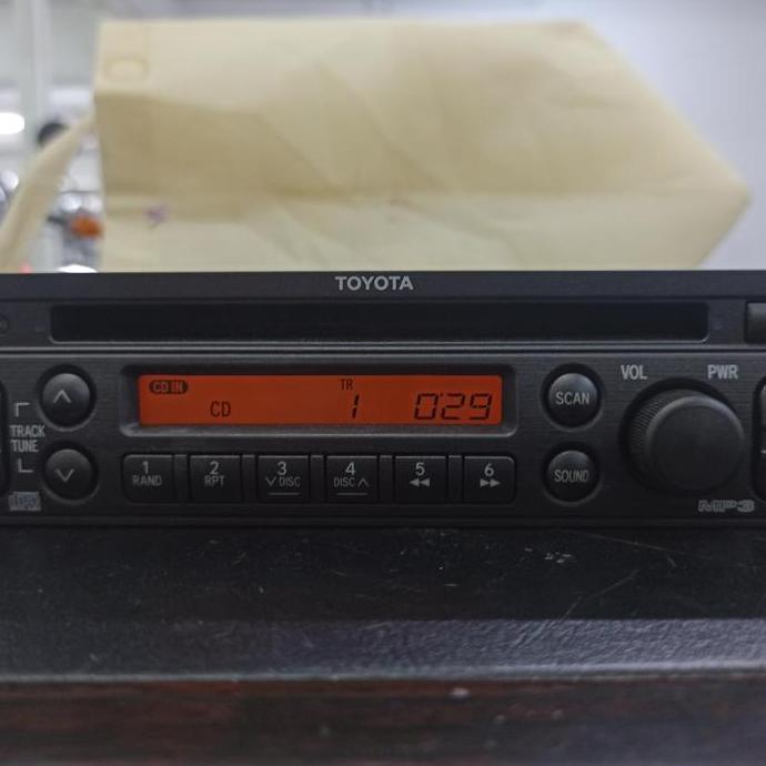 head unit (sigle disc) oem avanza 2013 merek fujitsu ten