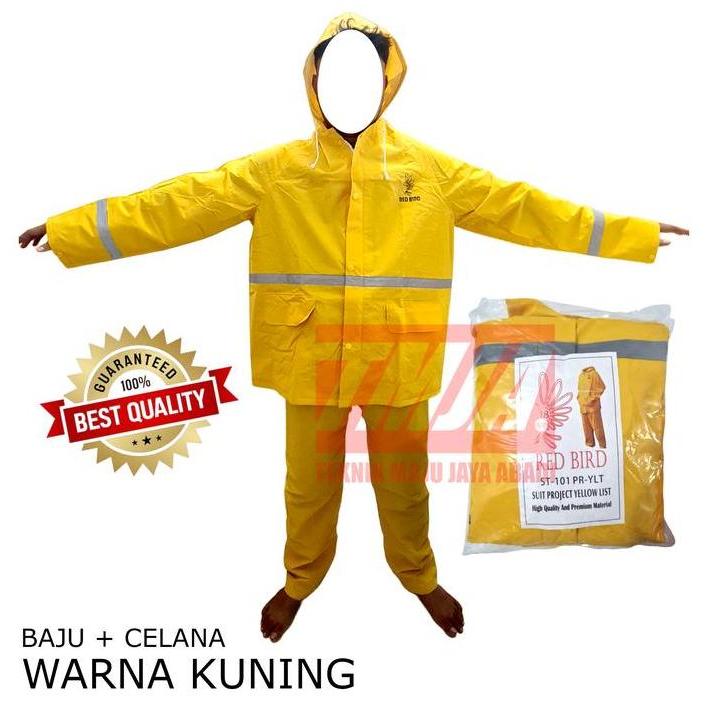 RED BIRD REDBIRD Jas Hujan ScotchLite / Rain Suit (Baju + Celana) Terlaris