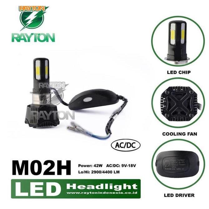 RTD Led Lampu Utama Headlamp LED RTD M02H Original