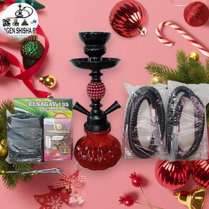 Zifarah1- New Shisa Mini 2 Selang Paket Lengkap Siap Pakai