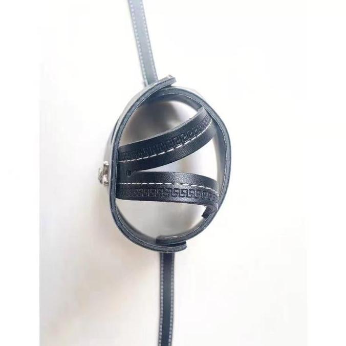 DOG LEATHER MUZZLE/PENUTUP MULUT ANJING BAHAN KULIT