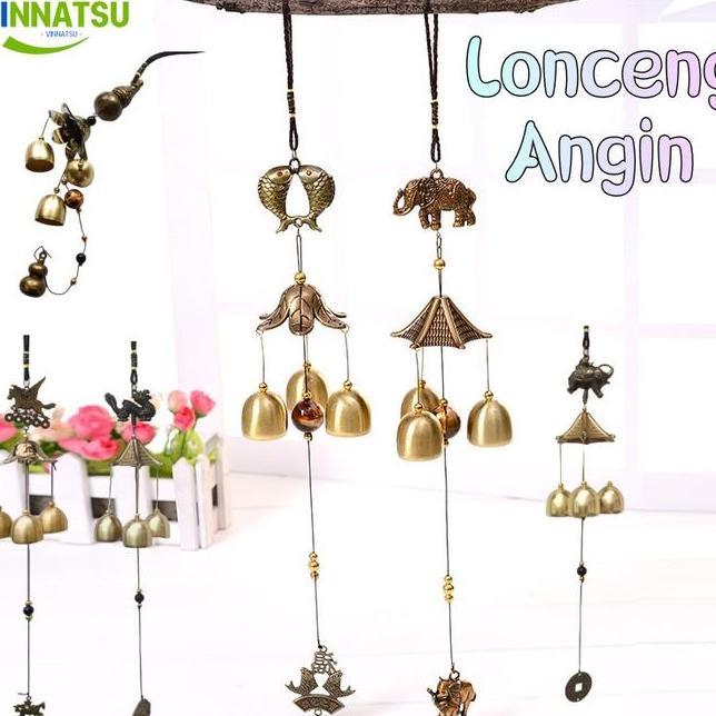 Vinnatsu Lonceng Angin Chimes Luar Ruang Lonceng Angin Halaman Copper Antique Windchime Wall Hanging