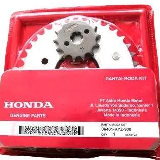 GEAR SET PRESS KOMPLIT HONDA SUPRA X 125 INJ GIR SET RANTAI RODA SUPRA X 125 KYZ Kendaraan Motor Mes