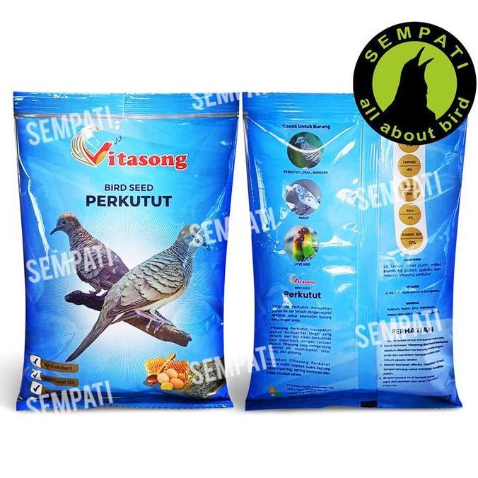 SEMPATI Vitasong Bird Seed Perkutut 250gr Pakan Harian Burung Perkutut Parkit Lovebird Pakan Biji Bi