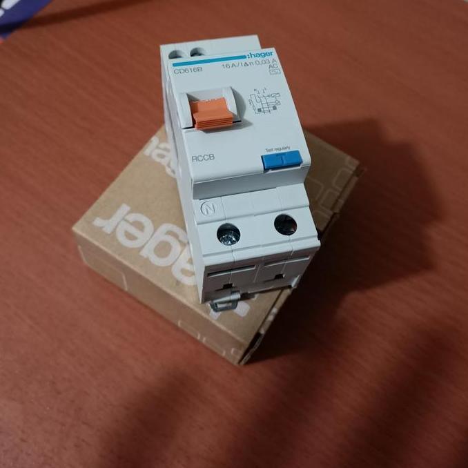 Murah ELCB / RCCB 2P 16A / 40 A HAGER CD 616 B Non COD
