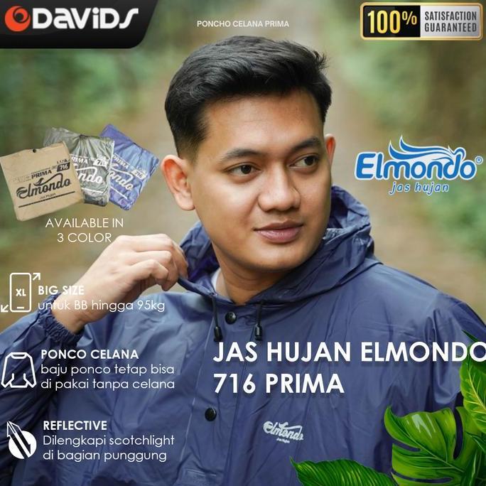 Jas Hujan Setelan Dewasa Jaz Ujan Ponco Celana Raincoat Elmondo 716