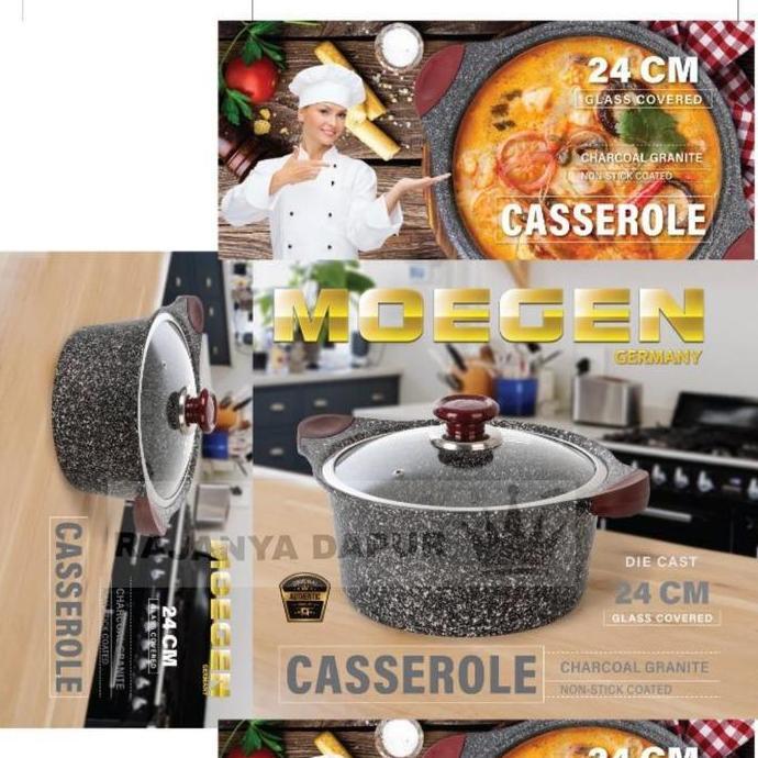 Casserole moegen germany marble coating 24 cm - panci marble moegen 24