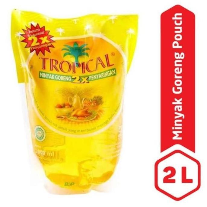 Minyak Goreng Tropical 2 Liter Pouch/Refill Minyak  Di Dus  Promo