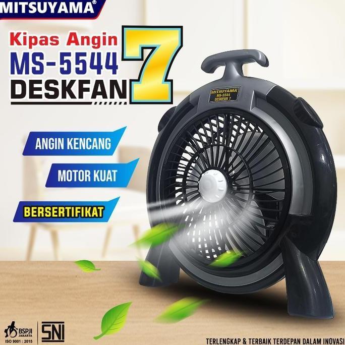 DB57 - kipas angin 8 inchi seri 7 MS-5544 merk mitsuyama desk fan meja lantai SNI ms5544 ms 5544 Ac 