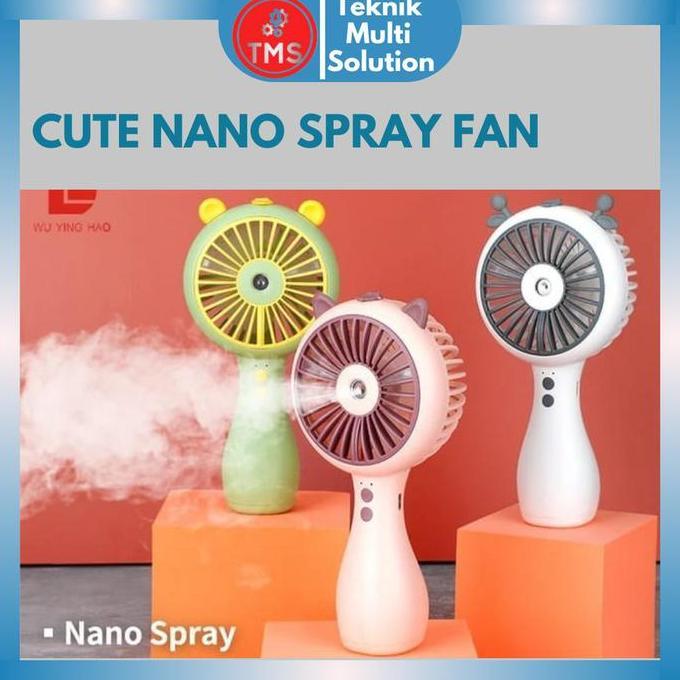 DV42 >> KIPAS ANGIN MINI NANO SPRAY PORTABLE CUTE SPRAY FAN PORTABLE USB KIPAS TANGAN