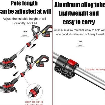 Memberi secara gratis roda KylePlus Mesin potong rumput baterai roda Mesin pemotong rumput listrik p
