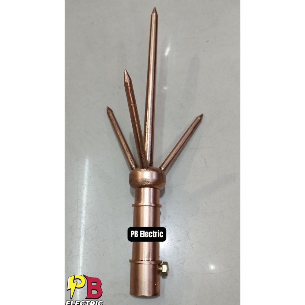 Tombak Anti Petir Trisula / Penangkal Petir Trisula / Trisula Penangkal Petir (Non Paket)