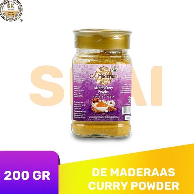 De Maderaas Madras Curry Powder 200G