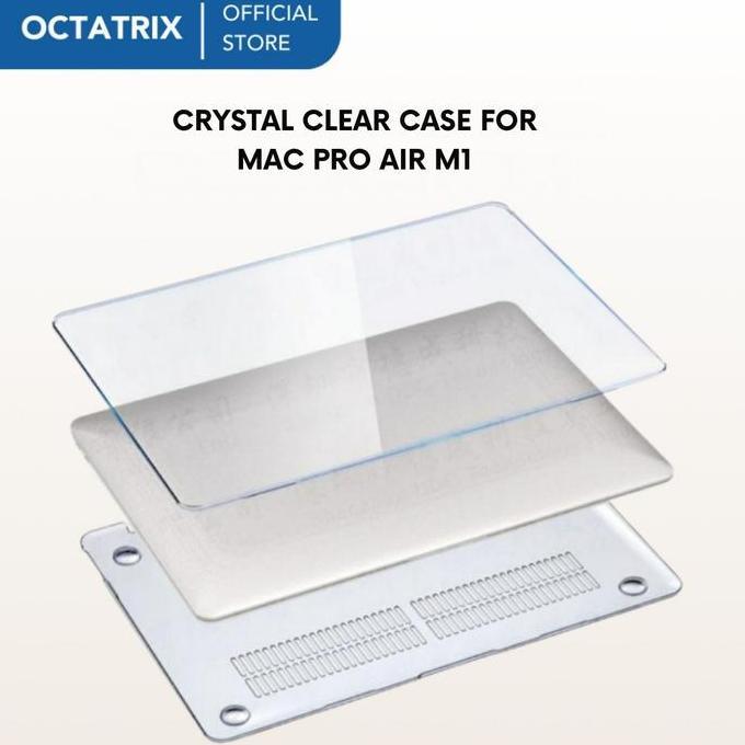 Case Clear Kompatibel Dengan Mac Book Air M2 M1 Pro Retina 13 14 15 Inch Perlindungan Full Body Tida