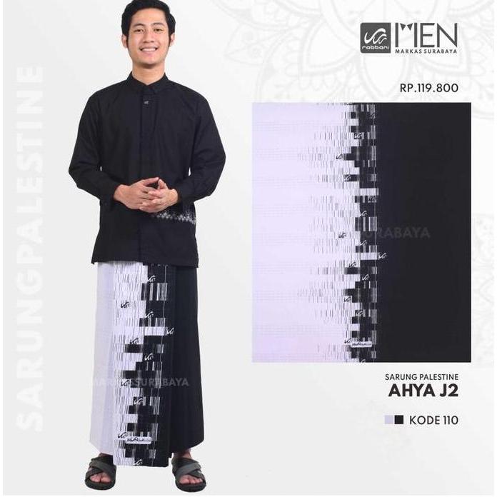 Sarung Rabbani Palestina Ahya J2 Pth Htm Dan Pth Navy Motif Palestine