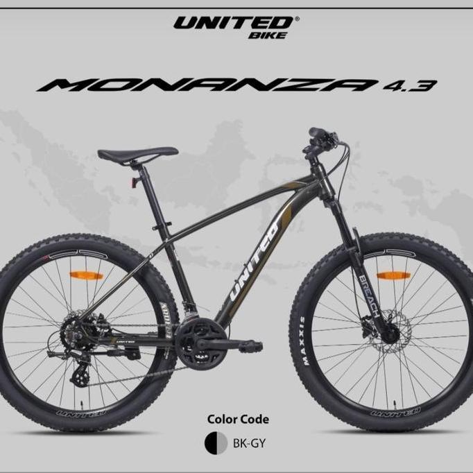 Terbaru Sepeda Mtb 27,5 Inch United Monanza 4.3 Frame Alloy