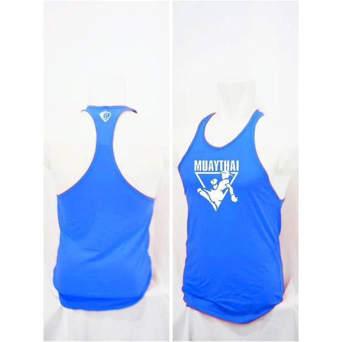 DV224 - Baju Sport Singlet Muaythai Kick Boxing MMA Musclefit