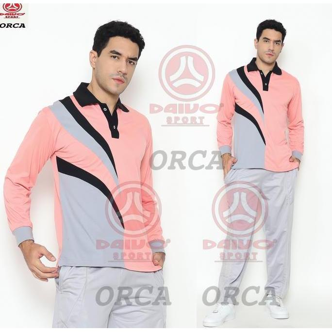 DN43 - 1 set setelan olahraga pria wanita/setelan olahraga kerah tangan panjang/setelan olahraga Baj
