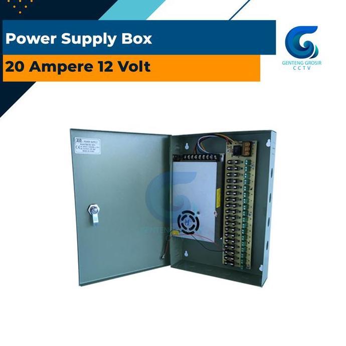 Terjangkau Power Supply Box 20 Ampere 12 Volt