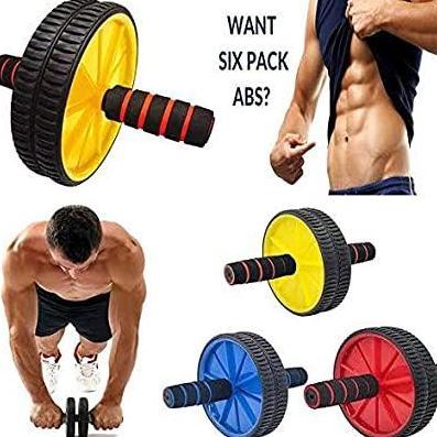 Ab roller double wheel Alat sit up alat gym Abs Roller Fitness Gym