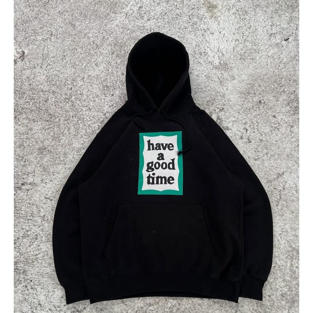 Have A good time Hoodie hitam HGT Jaket Hoodie pria have A good time full tag