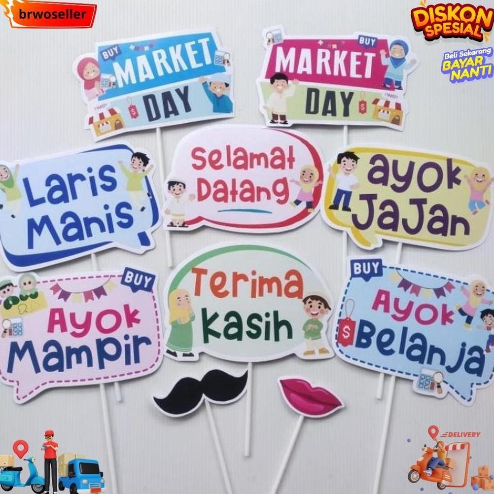 Market Day Props Dan Bunting Flag Properti Foto Acc Market Day Dekorasi Photobooth D Best Seller Ter