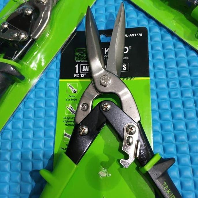 Tekiro Gunting Seng Lurus 12 Inch / Gunting baja ringan 12"