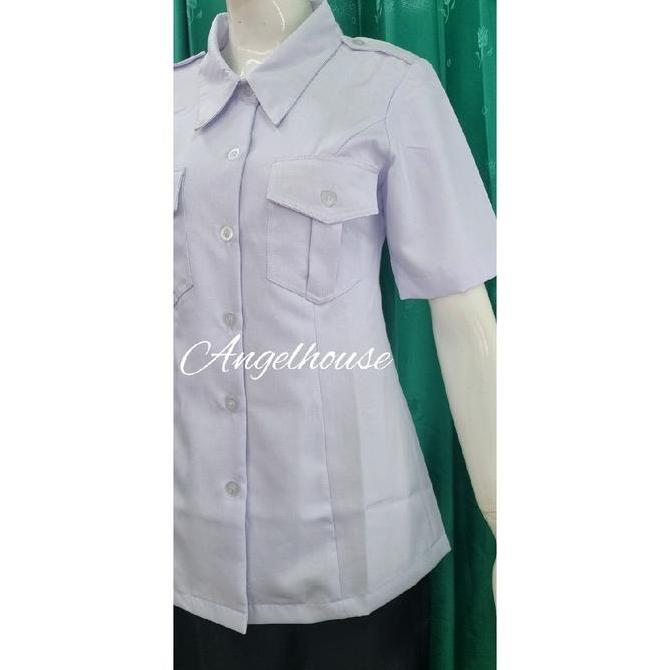 Premium Seragam Dinas Baju Pdh Putih Pppk / Asn P3K/ Asn / Pns /Guru/Dinkes Putih Wanita