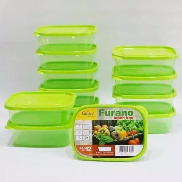 New- Calista Furano Colour Set 12 pcs Tempat Penyimpanan Makanan