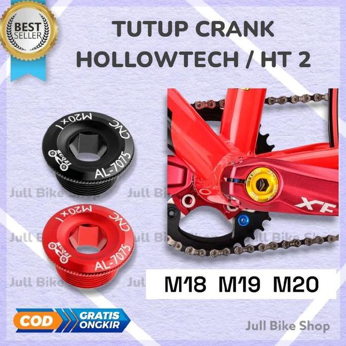Promo Tutup crank arm HT2 M18 M19 M20 hollowtech 2 baut kiri sepeda penutup meroca shimano litepro C