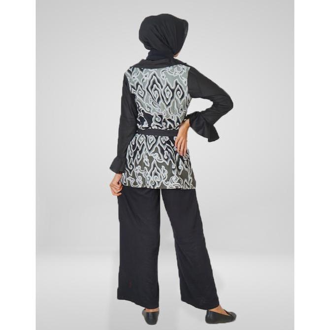 Batik Trusmi Setelan Batik Atasan Tunik Wianda Dan Celana Ncloet
