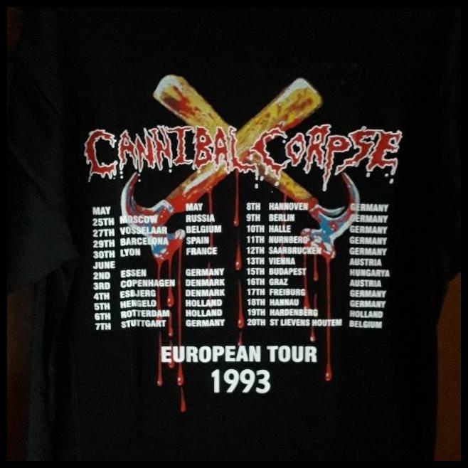 Terbaru Kaos Cannibal Corpse - Hammer Smashed Face Size M Luar