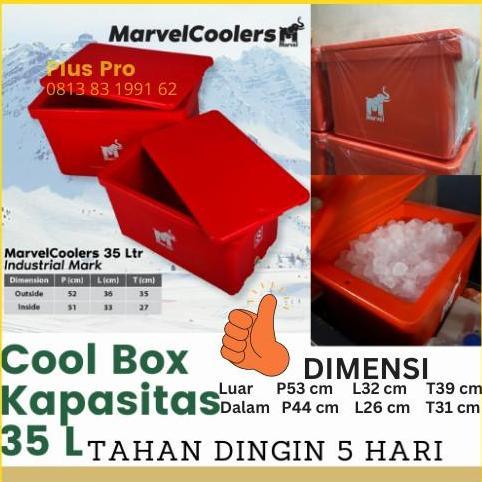 New- Cooler Box 50 L / Marvel Cool es batu kristal mancing marina coolbox