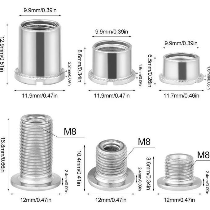 Promo Baut Chainring Crankset Sepeda MTB/Road Single Double Triple Chainring Bolt Nut COD