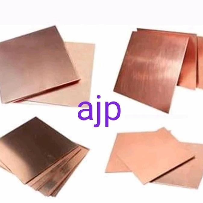 Plat tembaga 0,5mm Pelat Tembaga 0,5mm x 160mm x 160mm Jual tembaga