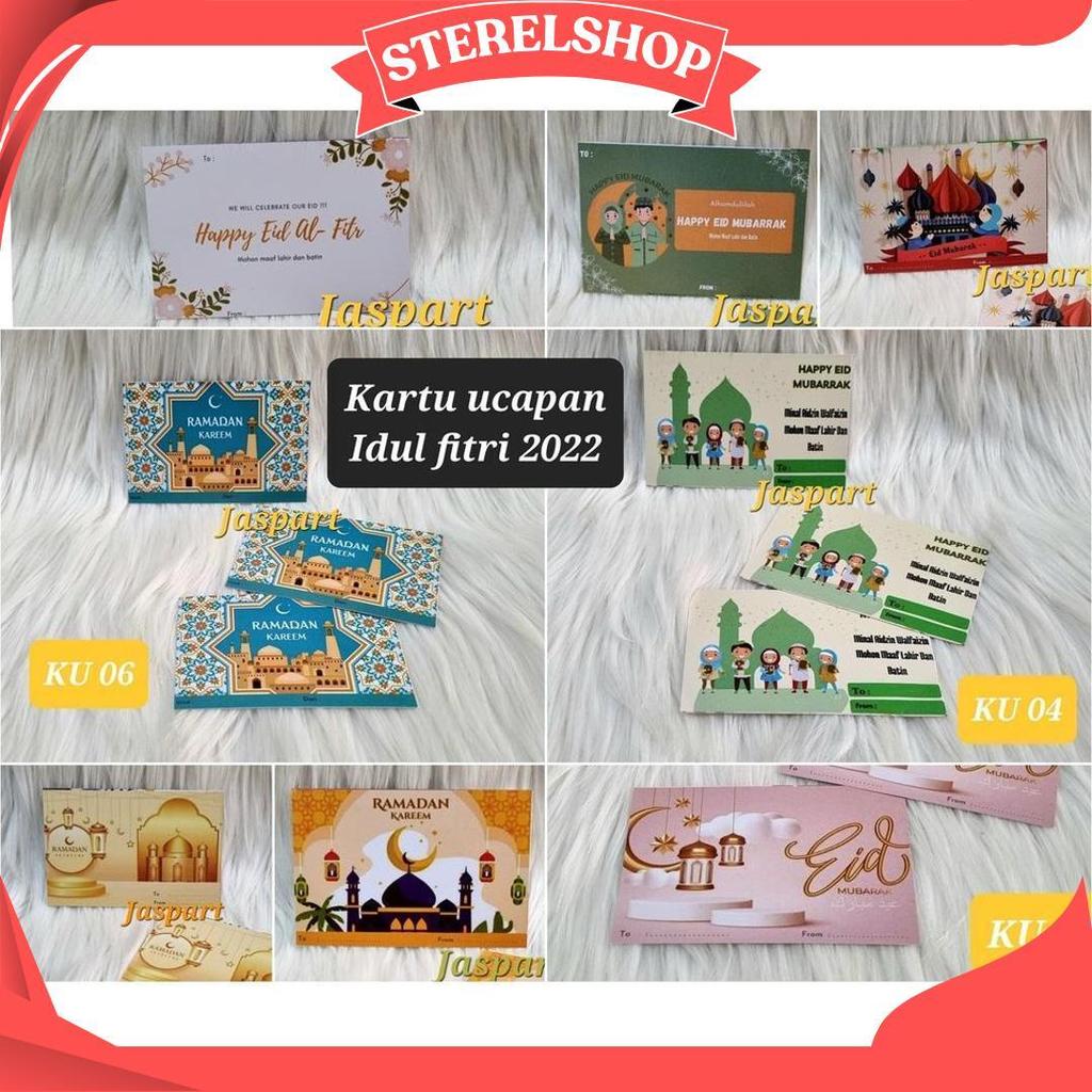 Kartu Ucapan Thank You Card Greeting Card Special Lebaran Idul Fitri 2022 Murah Ready Stock Gratis O