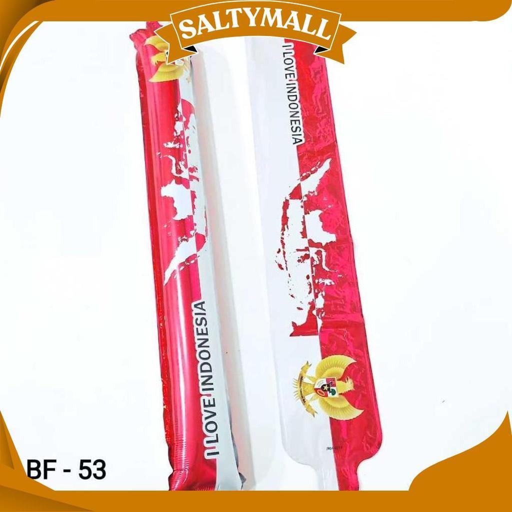 10Pcs Balon Pentungan Foil Hut Ri - Balon Tepuk Pentungan Dirgahayu Indonesia 17 Agustus Ori