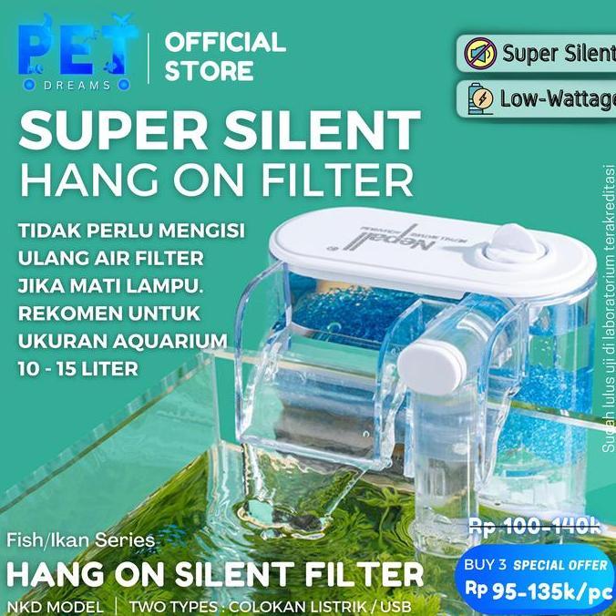 tikarigeovani - usb hanging aquarium air filter gantung mini