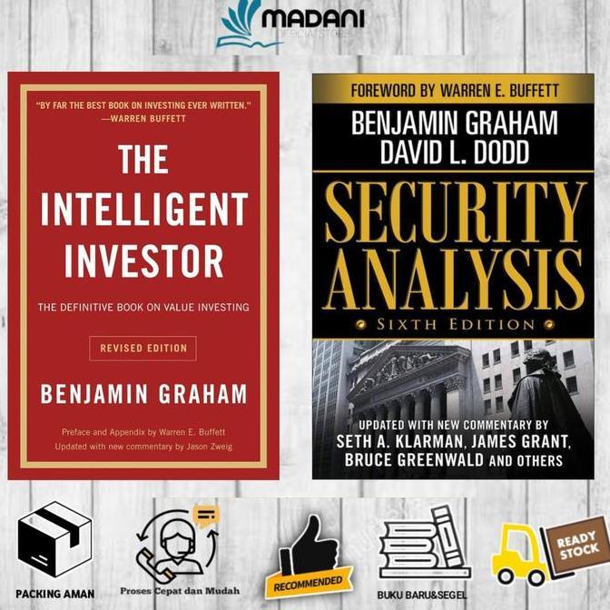 PAKET SPESIAL 2 BUKU - security analysis and  intelligent investor (English/Indonesia)