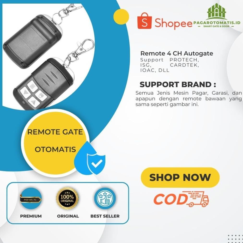 Remote Mesin Pagar Gerbang  Otomatis 433Mhz ISG Protech
